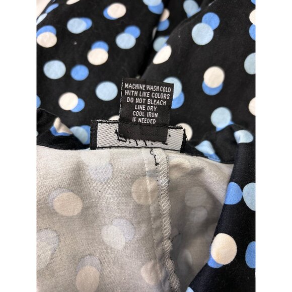 Rikki J. New York Womens Polka Dot Blouse Size 12 Cotton/Spandex - Picture 5 of 7